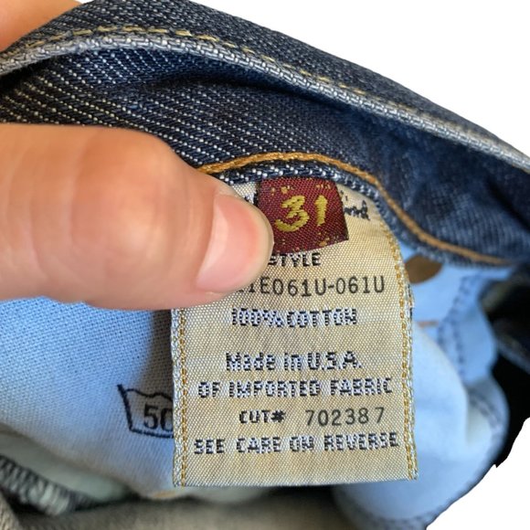 7 For All Mankind 'Relax' Mens Jeans Tag 31 Blue Straight Leg W31xL33 Denim - Picture 5 of 12